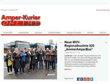 Tablet Screenshot of amper-kurier.de